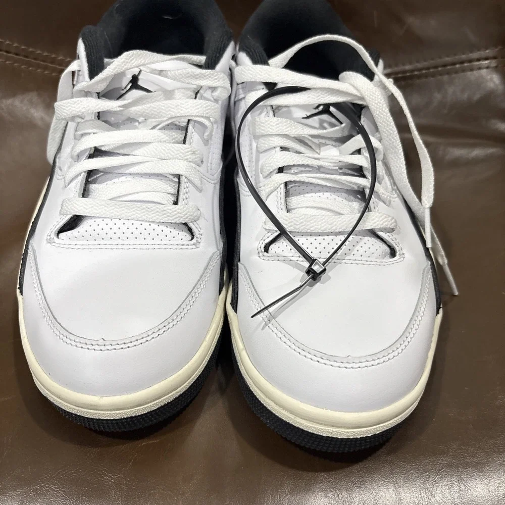 Size 10.5 - Air Jordan Flight Court White Sail Black